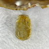 Above Average Grade Natural Golden Rutilated Quartz Pixiu Charm for Bracelet 天然金发水晶貔貅 5.79g 22.3 by 14.6 by 10.7mm - Huangs Jadeite and Jewelry Pte Ltd