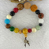 Colourful 18 Types of Mixed Crystal and Wood Beads 十八子 pbracelet 18.00g 14.3 mm 18 Beads - Huangs Jadeite and Jewelry Pte Ltd