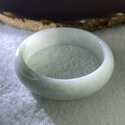Type A Natural Green with Lavender Jadeite Bangle 41.07g Inner Diameter 50.0mm 13.9 by 6.5mm (Close to Perfect) - Huangs Jadeite and Jewelry Pte Ltd