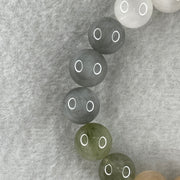 Certified Natural Good Grade Muti Color Rabbit Hair Rutilated Quartz Beads Bracelet 34.103g 16cm 11.3mm 18Beads - Huangs Jadeite and Jewelry Pte Ltd