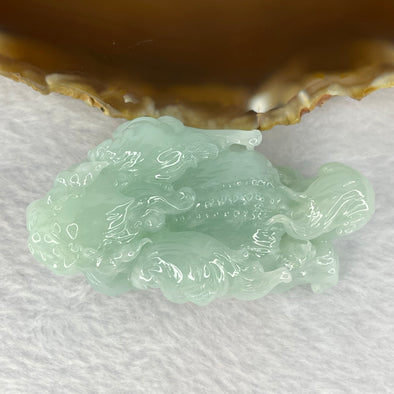 Rare Grand Master Type A Sky Blue Jadeite 3D Auspicious Flying Pixiu 飞天貔貅 with Hulu 99.41g 32.5 by 65.7 by 32.3mm - Huangs Jadeite and Jewelry Pte Ltd