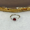 Natural Ruby in 925 Sliver Ring (Adjustable Size) 1.57g 5.8 by 3.6 by 4.0mm - Huangs Jadeite and Jewelry Pte Ltd