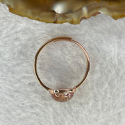 Above Average Grade Natural Super 7 Crystal in 925 Sliver Ring in Rose Rose Color (Adjustable Size) 天然超级七水晶 925 银戒指（可调节尺寸) 1.89g 8.3 by 8.3 by 4.3mm - Huangs Jadeite and Jewelry Pte Ltd