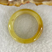 Type A Yellowish Brown Jadeite Ring 5.30g 6.9 by 4.4mm US9.3 HK20.8 (Close to Perfect) - Huangs Jadeite and Jewelry Pte Ltd