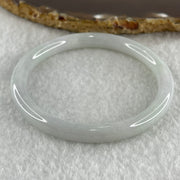 Type A Natural Light Green with Faint Lavender Jadeite Bangle 25.54g Internal Diameter 55.9mm 7.6 by 6.9mm (Very Slight Internal Lines) - Huangs Jadeite and Jewelry Pte Ltd