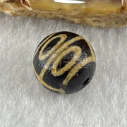 Natural Powerful Tibetan Old Oily Agate 4 Eyes Dzi Bead Heavenly Master (Tian Zhu) 四眼天诛 1.55g 10.2 by 10.5mm - Huangs Jadeite and Jewelry Pte Ltd