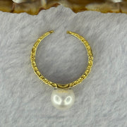 Natural Pearl in Sliver Gold Color Ring (Adjustable Size) 4.76g 8.4mm - Huangs Jadeite and Jewelry Pte Ltd
