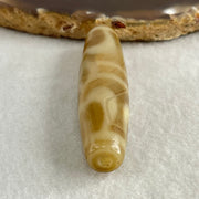 Natural Powerful Tibetan Old Oily Agate 2-Eye Vajra with 4 Hearts Dzi Bead Heavenly Master (Tian Zhu) 二眼天珠 18.73g 58.2 by 14.5mm - Huangs Jadeite and Jewelry Pte Ltd