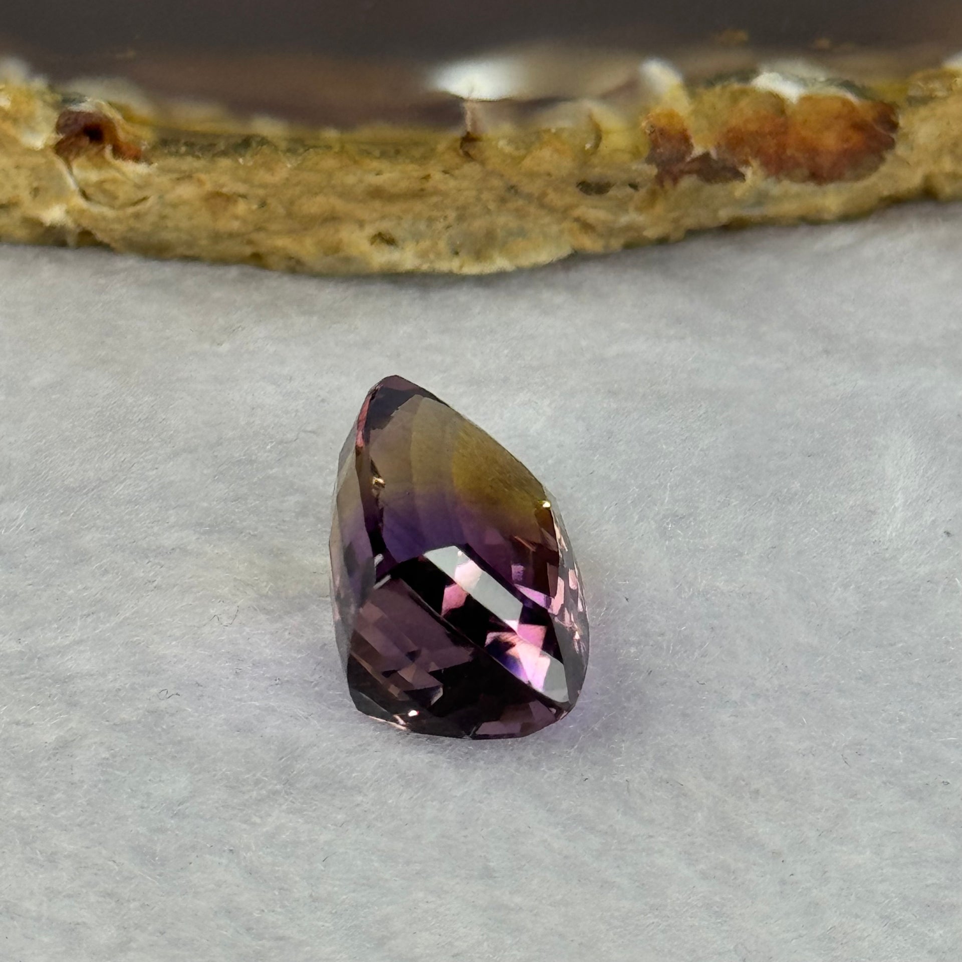 Natural Faceted Ametrine Cushion Cut 16.80ct 18.1 by 13.2 by 9.8mm - Huangs Jadeite and Jewelry Pte Ltd
