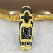 Natural Powerful Tibetan Old Oily Agate Cai Shen with Moon Sun Star Dzi Bead Heavenly Master (Tian Zhu) 财神天珠 8.63g 38.2 by 12.2mm - Huangs Jadeite and Jewelry Pte Ltd