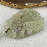 Grandmaster Type A Faint Lavender with Light Green Jadeite Cai Shen Ye with Prosperity Flowers and Bird 天宫赐福 Pendant 62.62g 56.88 by 46.94 by 13.07mm With NGI Cert 82838783 - Huangs Jadeite and Jewelry Pte Ltd