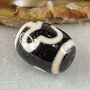 Natural Powerful Tibetan Old Oily Agate Double Bodhi Tree Dzi Bead Heavenly Master (Tian Zhu) 菩提树天珠 4.57g 17.8 by 12.8mm - Huangs Jadeite and Jewelry Pte Ltd