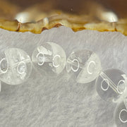 Natural White Phantom Quartz Beads Bracelet 52.69g 18.5cm 13.9mm 16 Beads - Huangs Jadeite and Jewelry Pte Ltd