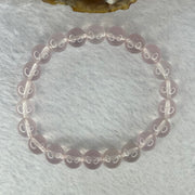 Natural Rose Quartz Beads Bracelet 天然玫瑰石英珠手链 22.49g 17cm 9.1mm 22 Beads - Huangs Jadeite and Jewelry Pte Ltd