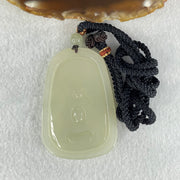 Type A Semi Icy Light Green Jadeite Buddha with 9 Dragons Pendant 27.39g 57.6 by 39.0 by 6.4mm - Huangs Jadeite and Jewelry Pte Ltd