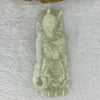 Type A Light Green Jadeite Guan Gong Pendant 44.98g 73.0 by 31.6 by 13.3mm - Huangs Jadeite and Jewelry Pte Ltd