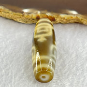 Natural Powerful Tibetan Old Oily Agate 4 Nectar Vessel Dzi Bead Heavenly Master (Tian Zhu) 花蜜容器眼天珠 17.35g 48.6 by 15.2mm - Huangs Jadeite and Jewelry Pte Ltd