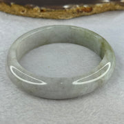 Type A Lavender with Green Patches Jadeite Bangle 56.41g Internal Diameter 55.7mm 13.6 by 8.3mm (Internal Lines) - Huangs Jadeite and Jewelry Pte Ltd