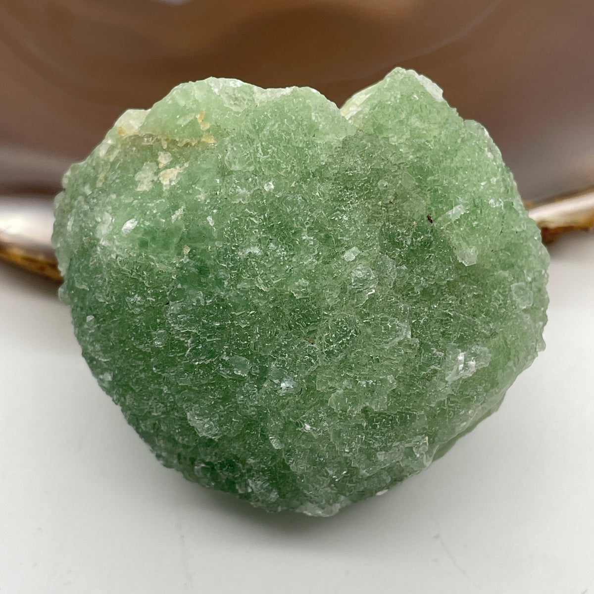 Natural Green Fluorite Rough Mini Display | (161.48g | 62.2 x 50.7 x 35.1mm | Catalyst, "Genius Stone" Emotional Renewal & Mental Balance Anchor, Feng Shui Harmony & Space Purifier Catalyst)