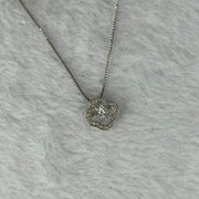Moving Dancing Cubic Zirconia in 925 Sliver Necklace 2.96g 4.7g 1.8mm - Huangs Jadeite and Jewelry Pte Ltd
