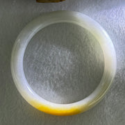 Type A Faint Green Lavender with Yellow Jadeite Bangle Internal Diameter 54.6mm 34.4580g 8.2 by 8.2mm (Very Slight Internal Line) - Huangs Jadeite and Jewelry Pte Ltd