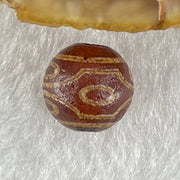 Natural Powerful Tibetan Old Oily Agate 6 Eyes Dzi Bead Heavenly Master (Tian Zhu) 六眼天诛 1.44g 10.0 by 10.4mm - Huangs Jadeite and Jewelry Pte Ltd