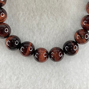 Natural Red Tiger's Eye Quartz Beads Bracelet 17.38g 15cm 8.3mm 23 Beads - Huangs Jadeite and Jewelry Pte Ltd