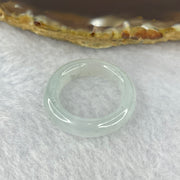 Type A Semi Icy Very Faint Green to Near White Jadeite Ring 4.74g 6.2 by 4.4g 6.2 by 4.4 mm US 8 / HK 18 (Close to Perfect) - Huangs Jadeite and Jewelry Pte Ltd