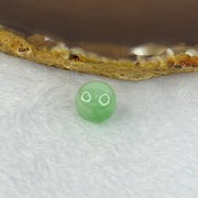 Type A Apple Green Jadeite Bead for Bracelet/Necklace/Earrings/ Ring 2.64g 11.6mm - Huangs Jadeite and Jewelry Pte Ltd