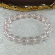Natural Rose Quartz Beads Bracelet 天然玫瑰石英珠手链 29.28g 17.5cm 10.3mm 20 Beads - Huangs Jadeite and Jewelry Pte Ltd