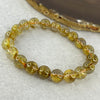 Good Grade Natural Golden Rutilated Quartz 29.37g 17.5 cm 10.2 mm 20 Beads - Huangs Jadeite and Jewelry Pte Ltd