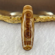 Natural Powerful Tibetan Old Oily Agate 5 Eyes Dzi Bead Heavenly Master (Tian Zhu) 五眼天诛 6.82g 38.3 by 11.0mm - Huangs Jadeite and Jewelry Pte Ltd