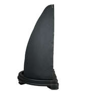 Natural Triangular Shape Amethyst Cave with Wooden Display 20,570.8g 270.0 by 240.0 by 470.0mm - Huangs Jadeite and Jewelry Pte Ltd