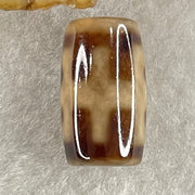 Natural Powerful Tibetan Old Oily Agate Patina Guiren Tairen Human Dzi Bead Totem Amulet Heavenly Master (Tian Zhu) 贵人天诛 4.73g 19.8 by 11.7mm - Huangs Jadeite and Jewelry Pte Ltd