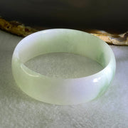 Type A Light Green Faint Lavender with Blueish Green Patch Jadeite Bangle 31.72g Inner Diameter 52.7mm 16.8 by 4.3mm (Slight Internal Lines) - Huangs Jadeite and Jewelry Pte Ltd