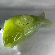Natural-Green-Serpentine-Carp-Fish-Pot-Display-2,525.3g-250.0-by-150.0-by-105.0mm