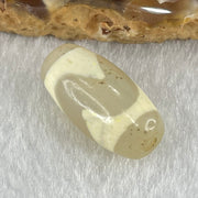 Natural Powerful Tibetan Old Oily Agate Tiger Tooth Daluo Dzi Bead Heavenly Master (Tian Zhu) 虎呀天诛 3.00g 20.3 by 10.2mm - Huangs Jadeite and Jewelry Pte Ltd