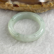 Natural Type A Faint Green with Green Jadeite Ring 3.03g 5.1 by 3.3mm US 8 HK 17.5 - Huangs Jadeite and Jewelry Pte Ltd
