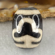 Natural Powerful Tibetan Old Oily Agate Double Bodhi Tree Dzi Bead Heavenly Master (Tian Zhu) 菩提树天珠 4.64g 17.5 by 13.2mm - Huangs Jadeite and Jewelry Pte Ltd