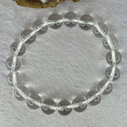 Natural Clear Quartz Bracelet 天然白水晶手链 30.35g 17cm 10.6mm 19 Beads - Huangs Jadeite and Jewelry Pte Ltd
