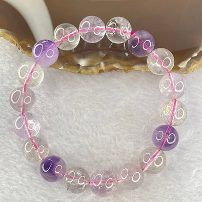 Natural super 7 Crystal Bracelet 39.49g 11.9mm 18beads - Huangs Jadeite and Jewelry Pte Ltd