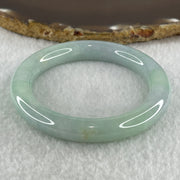 Type A Natural Light Green with Lavender Jadeite Bangle 43.74g Inner Diameter 51.0mm 9.5 by 9.5mm (Internal Lines) - Huangs Jadeite and Jewelry Pte Ltd