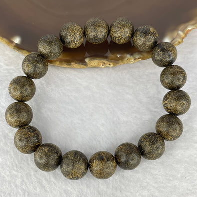 Natural Old Wild Indonesia Agarwood Beads Bracelet (Sinking Type) 天然老野生印尼沉香珠手链 19.47g 13.1 mm 18 Beads - Huangs Jadeite and Jewelry Pte Ltd
