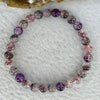 Natural Super 7 Crystal Bracelet 11.47g 6.9mm 28 Beads - Huangs Jadeite and Jewelry Pte Ltd