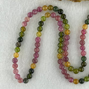 Very Good Natural Tourmaline Crystal Beads Necklace 29.44g 54cm 5.9mm 97Beads - Huangs Jadeite and Jewelry Pte Ltd