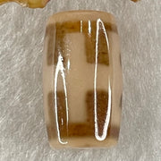 Natural Powerful Tibetan Old Oily Agate Patina Guiren Tairen Human Dzi Bead Totem Amulet Heavenly Master (Tian Zhu) 贵人天诛 4.71g 19.8 by 11.7mm - Huangs Jadeite and Jewelry Pte Ltd