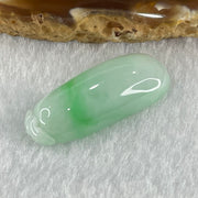 Type A Faint Lavender Green with Apple Green Vein Jadeite Melon Pendant 5.52g 31.0 by 12.4 by 7.2mm - Huangs Jadeite and Jewelry Pte Ltd