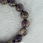 Painted Wood Bracelet 19.29g 12.3 mm 16 Beads - Huangs Jadeite and Jewelry Pte Ltd