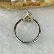 Natural Orange Opal In 925 Sliver Ring 1.97g 7.9 by 6.3 by 4.5 mm - Huangs Jadeite and Jewelry Pte Ltd