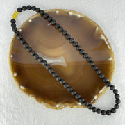 Special Natural Old Black King Amber Beads Necklace 特一天然老黑王琥珀项链 15.94g 45cm  8.0mm 59 Beads - Huangs Jadeite and Jewelry Pte Ltd